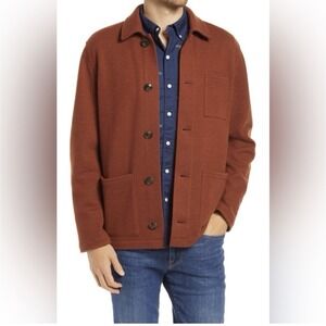 Bonobos Felted Wool Blend Chore Coat - Rust - Size XXL